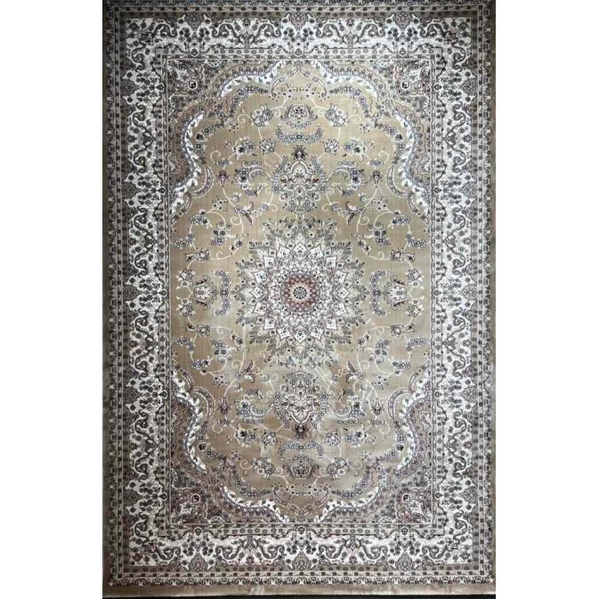 سجاد تركي سوبر شيراز P7242 بيج غامق مقاس  100*200