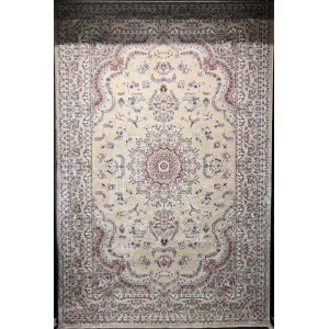 سجاد تركي سوبر شيراز P7242 بيج فاتح مقاس 120*170