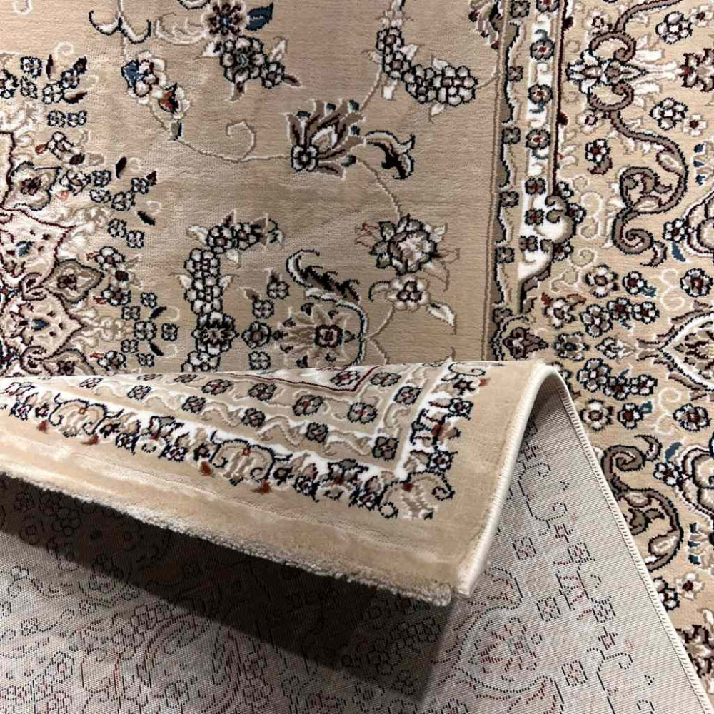 سجاد تركي سوبر شيراز P7242 بيج فاتح مقاس 120*170