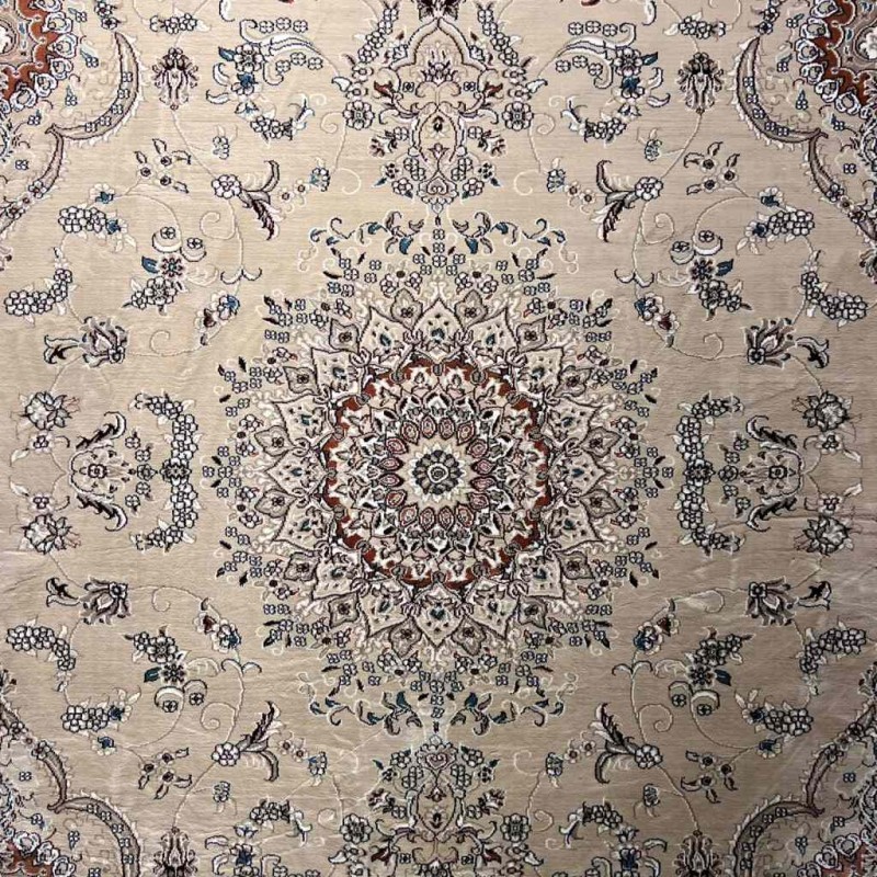 سجاد تركي سوبر شيراز P7242 بيج فاتح مقاس 300*500