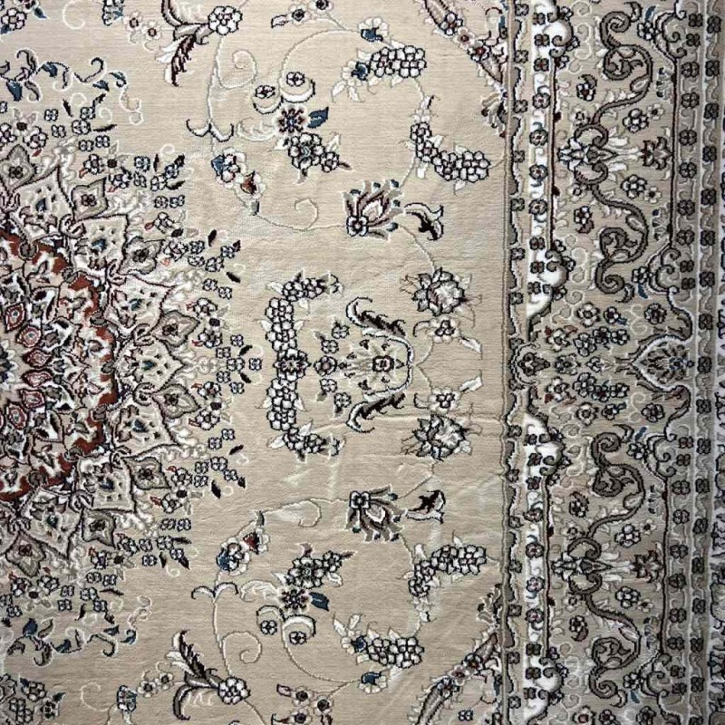 سجاد تركي سوبر شيراز P7242 بيج فاتح مقاس 300*500