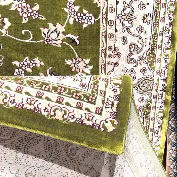 سجاد تركي سوبر شيراز P7242 اخضر مقاس 100*500