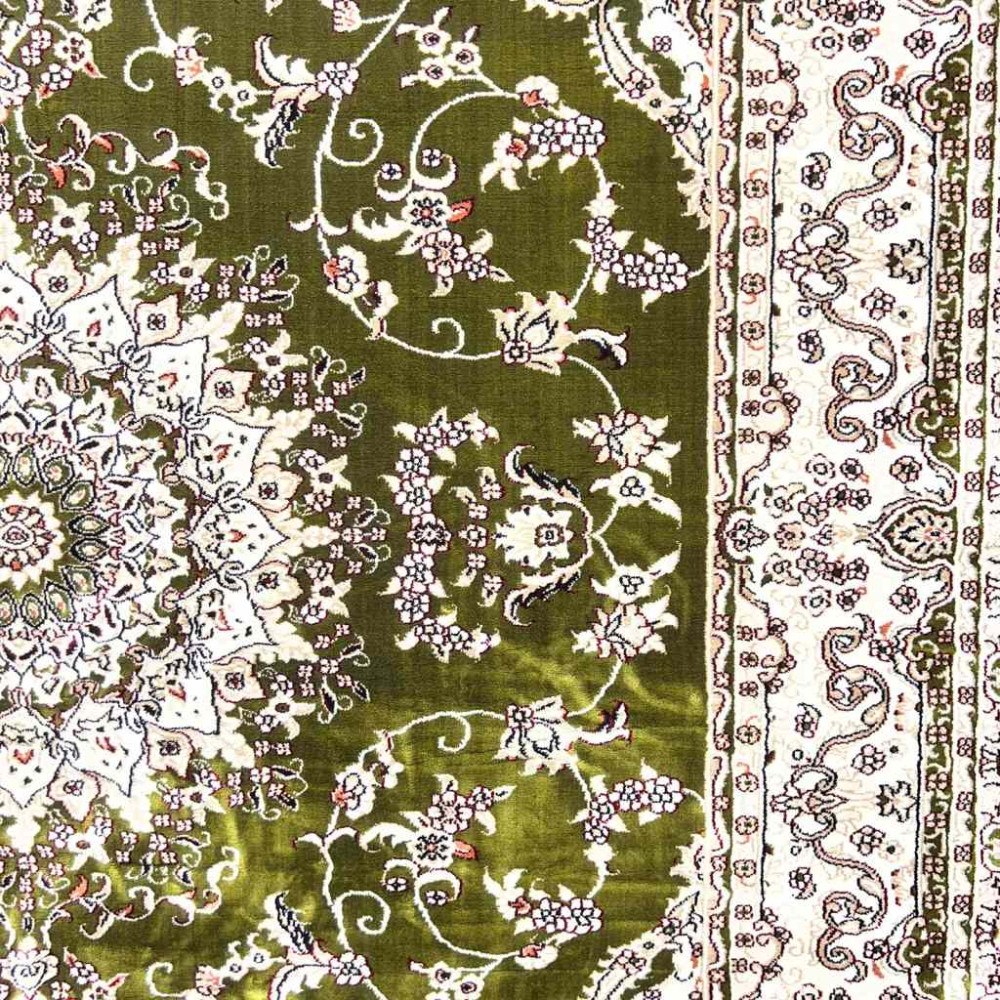 سجاد تركي سوبر شيراز P7242 اخضر مقاس 100*500