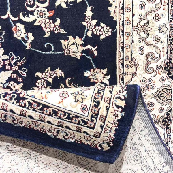 سجاد تركي سوبر شيراز P7242 كحلي مقاس 300*400