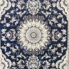 سجاد تركي سوبر شيراز P7242 كحلي مقاس 300*400