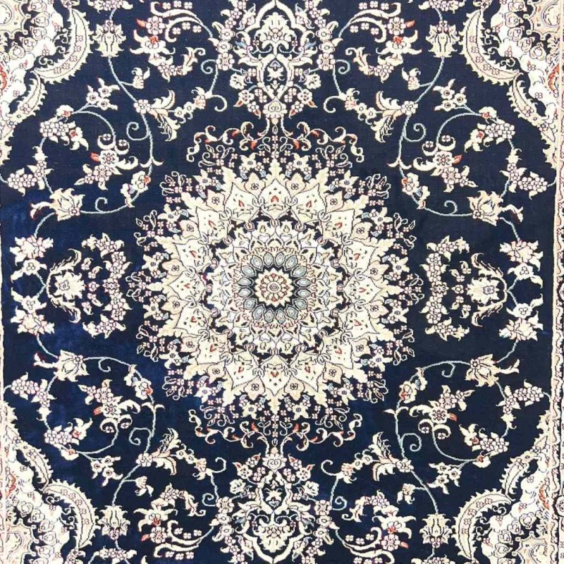 سجاد تركي سوبر شيراز P7242 كحلي مقاس 120*170