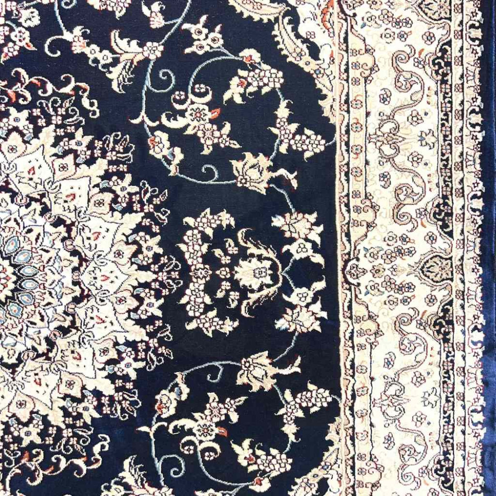 سجاد تركي سوبر شيراز P7242 كحلي مقاس 100*500