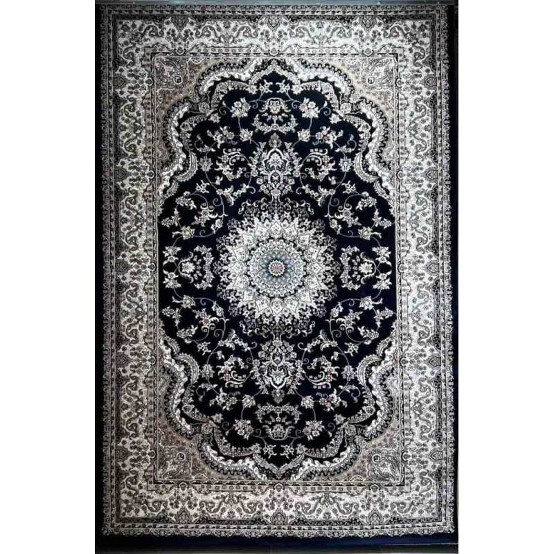 سجاد تركي سوبر شيراز P7242 كحلي مقاس 120*170