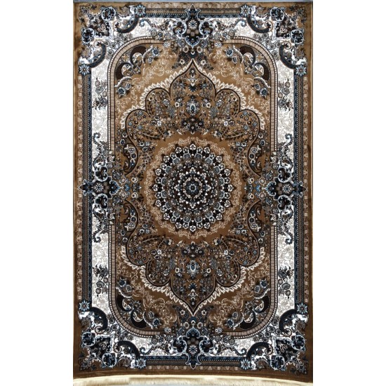 Turkish super-silk carpet 5407 light brown