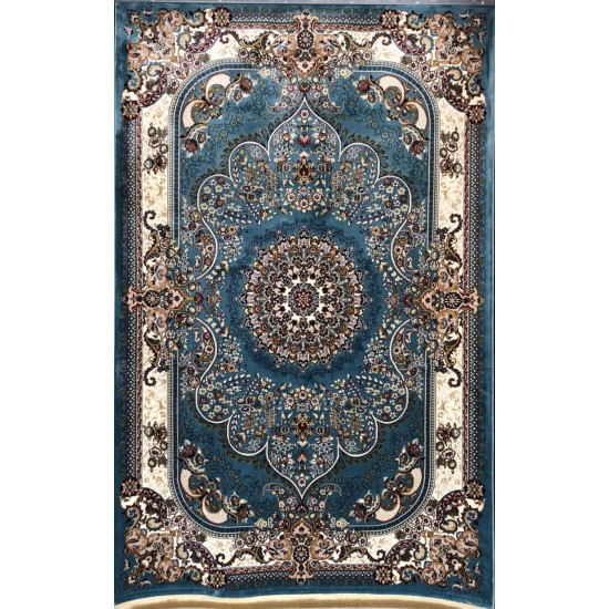 Turkish super-silk carpet 5407 cyan