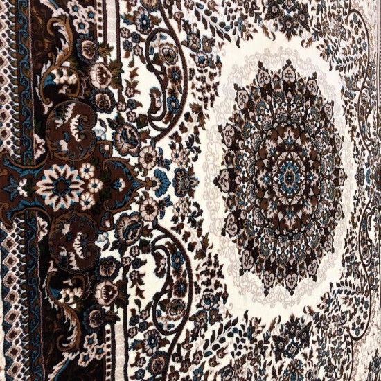 Turkish super-silk carpet 5407 brown