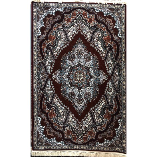 Turkish super-silk carpe-t20058 brown