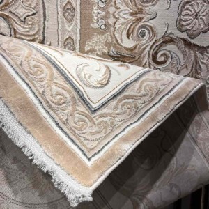 Turkish Taj Plus Classic Royal Palace Thick Soft Beige Size 100*300