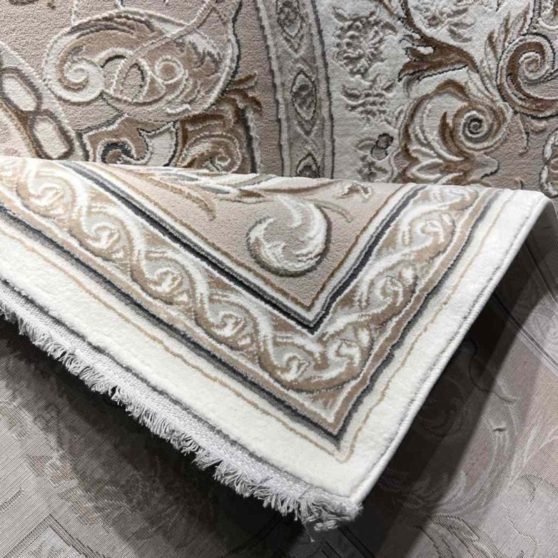 Turkish Taj Plus Classic Royal Palace Thick Soft Cream Size 200*300