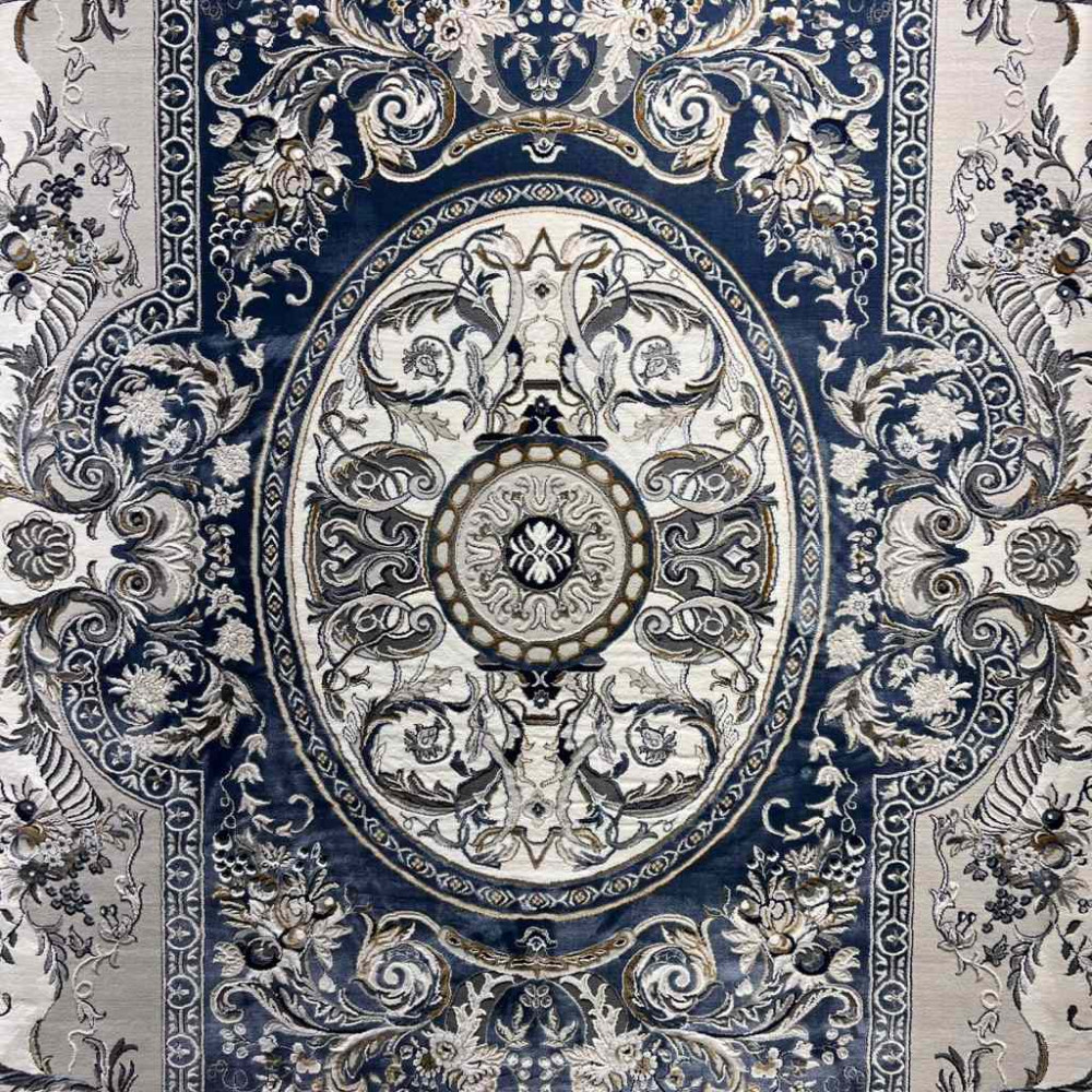 سجاد تركي تاج بلس كلاسيك ملكي قصور سميك ناعم سماوي مقاس 50*80