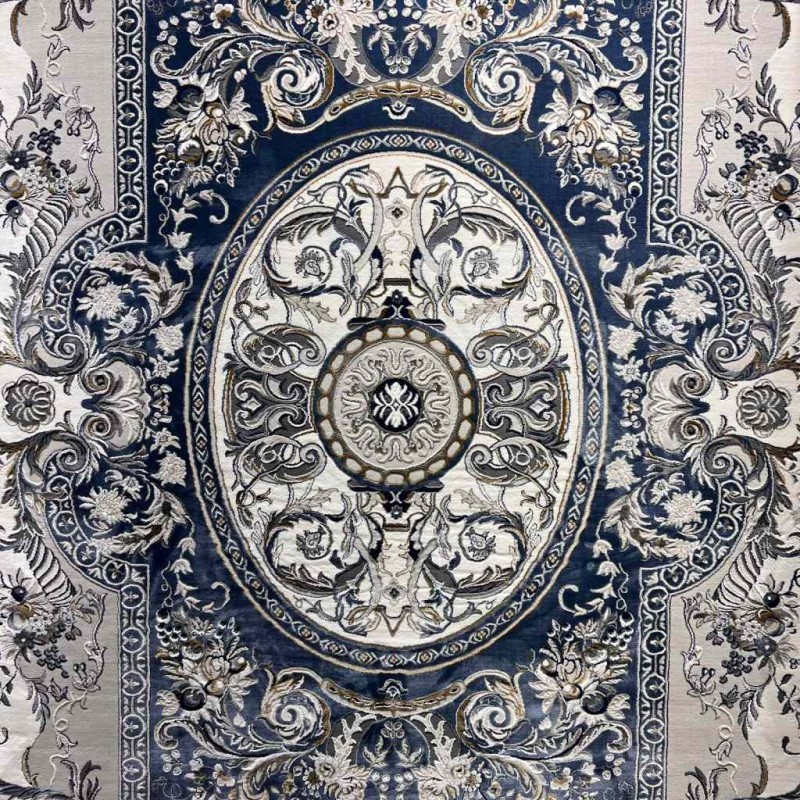 Turkish Taj Plus Classic Royal Palace Thick Soft Blue Size 50*80