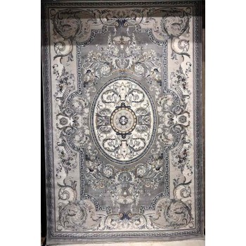 سجاد تركي تاج بلس كلاسيك ملكي قصور سميك ناعم رصاصي مقاس 150*220