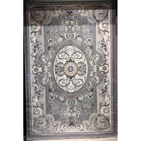 سجاد تركي تاج بلس كلاسيك ملكي قصور سميك ناعم رصاصي مقاس  100*300