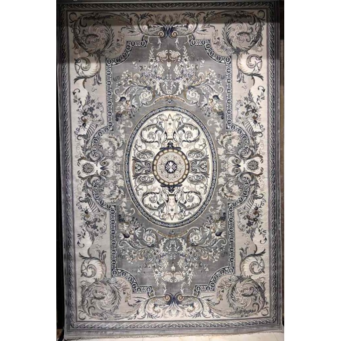 سجاد تركي تاج بلس كلاسيك ملكي قصور سميك ناعم رصاصي مقاس 300*500