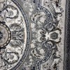 سجاد تركي تاج بلس كلاسيك ملكي قصور سميك ناعم رصاصي مقاس  100*300
