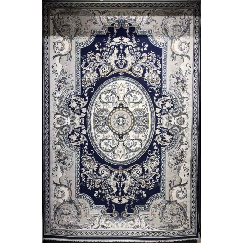Turkish Taj Plus Classic Royal Palace Thick Soft Navy Size 100*200