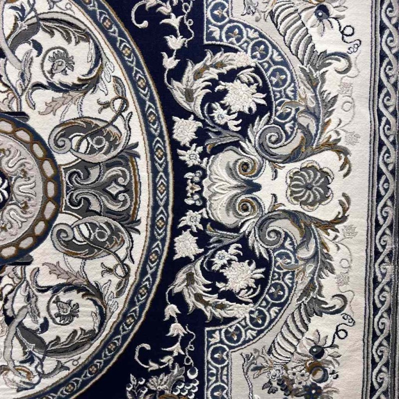 Turkish Taj Plus Classic Royal Palace Thick Soft Navy Size 100*200