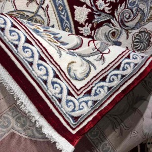 سجاد تركي تاج بلس كلاسيك ملكي قصور سميك ناعم احمر عنابي مقاس 300*500