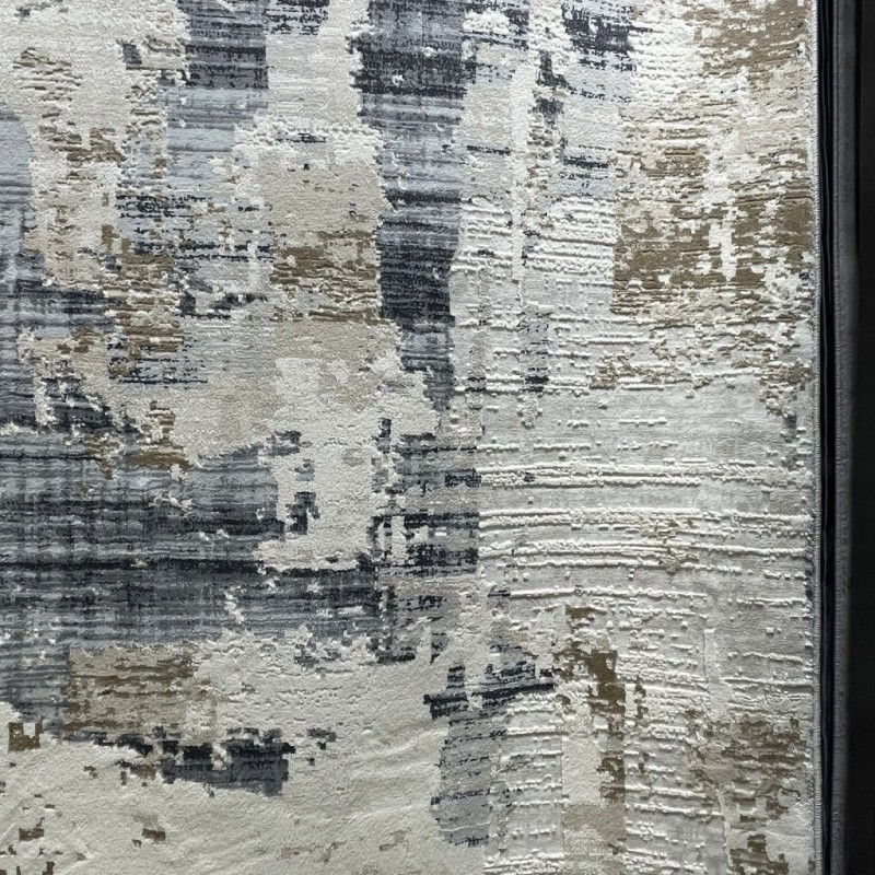 سجاد تركي فيفالدي 35904A كريم انثراسيت مقاس 50*80