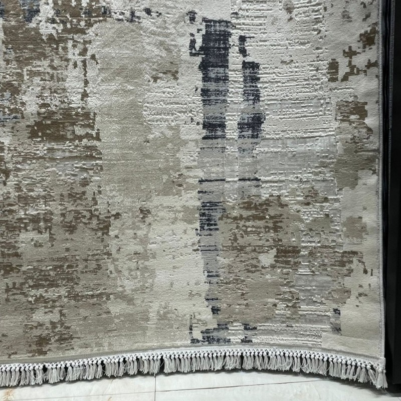 سجاد تركي فيفالدي 35904A كريم انثراسيت مقاس 50*80