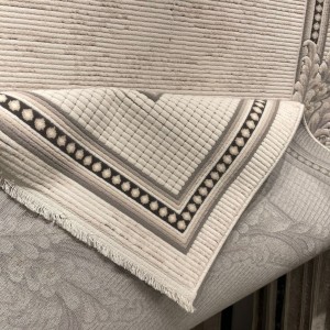 Fortax Turkish Rug 41498A Cream BLACK Round Size 200*200