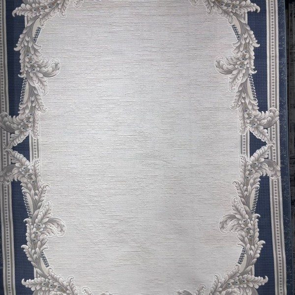 VORTAX Turkish rug 41498A CREAM blue size 100*300