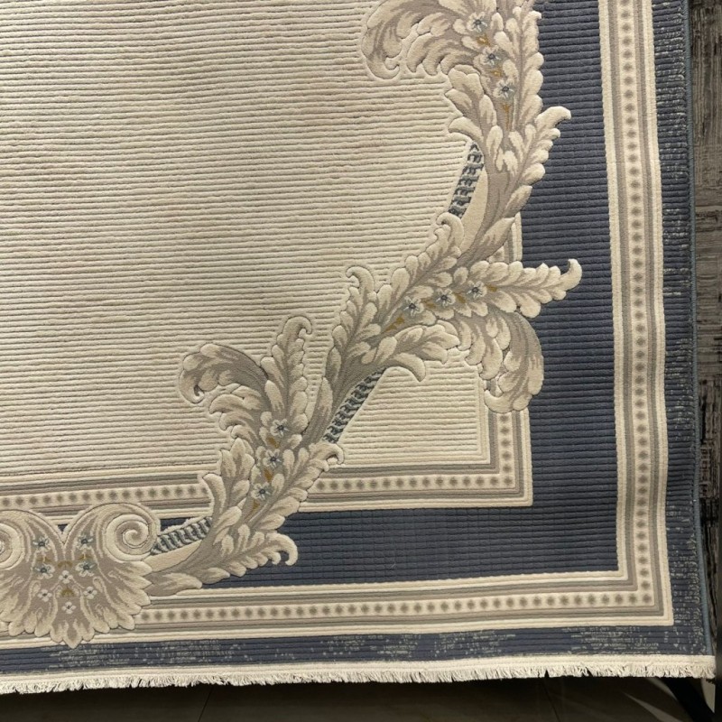 VORTAX Turkish rug 41498A CREAM blue size 400*600