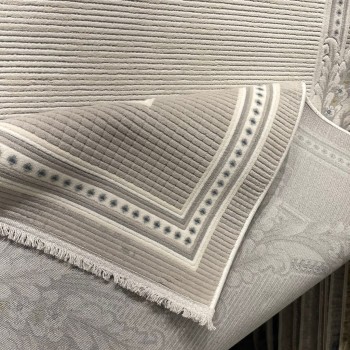 سجاد فورتاكس تركي 41498A كريم رصاصي مقاس 400*600
