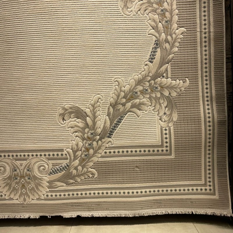 Fortax Turkish Rug 41498A Cream gray Round Size 300*300