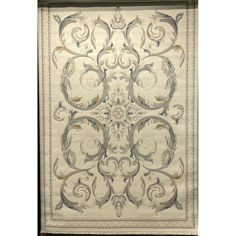 سجاد فورتاكس تركي 41748A كريم سماوي مقاس 50*80