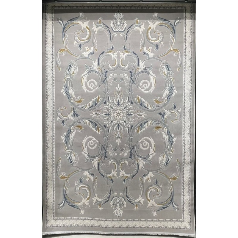 سجاد فورتاكس تركي 41748A كريم رصاصي مقاس 50*80