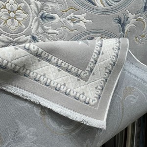 سجاد فورتاكس تركي 41748A كريم رصاصي مقاس 50*80