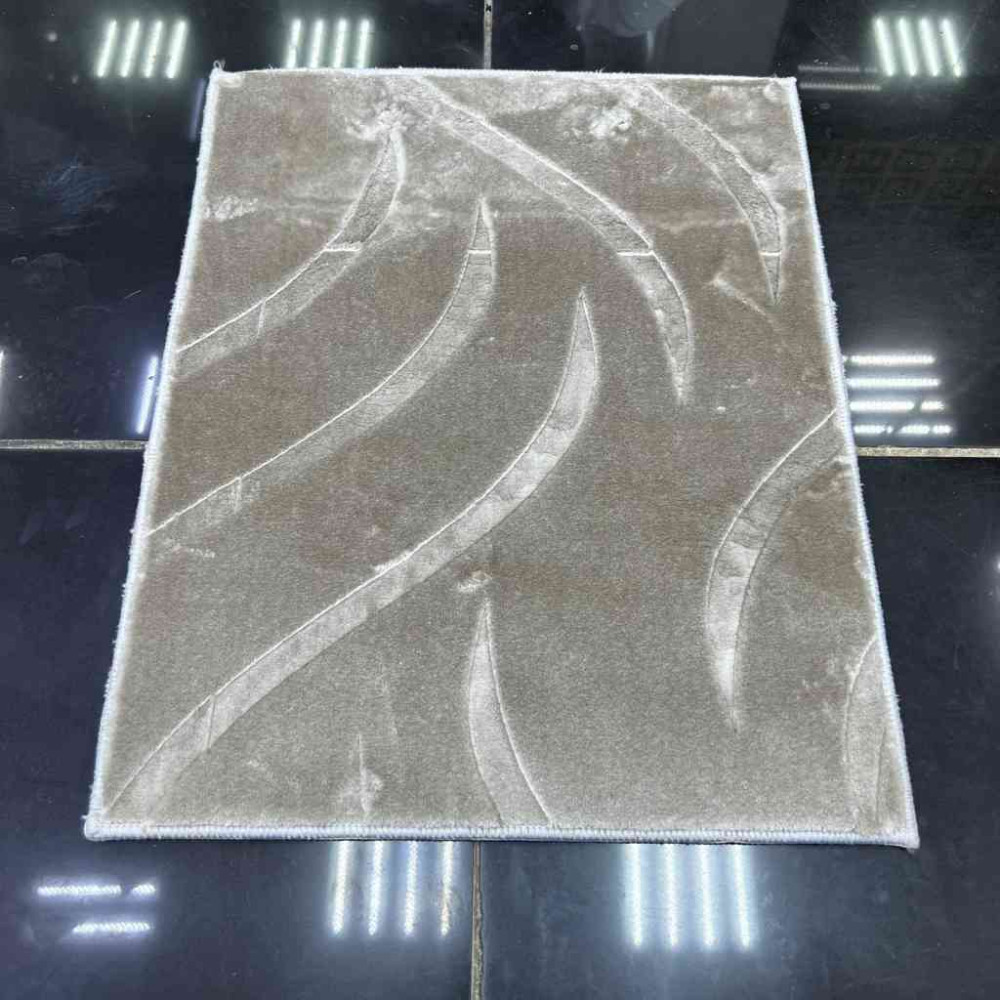 موكيت صيني عانم نقشه مقلم رصاصي فاتح  12 100*100