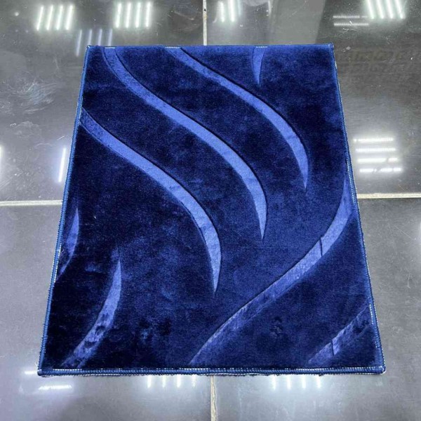 Chinese carpet navy blue striped pattern 16 100*100