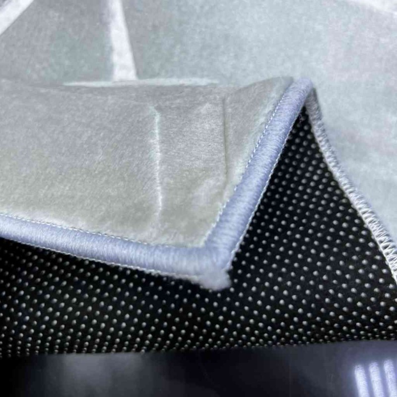 Chinese carpet Mercedes pattern light gray 09 100*100