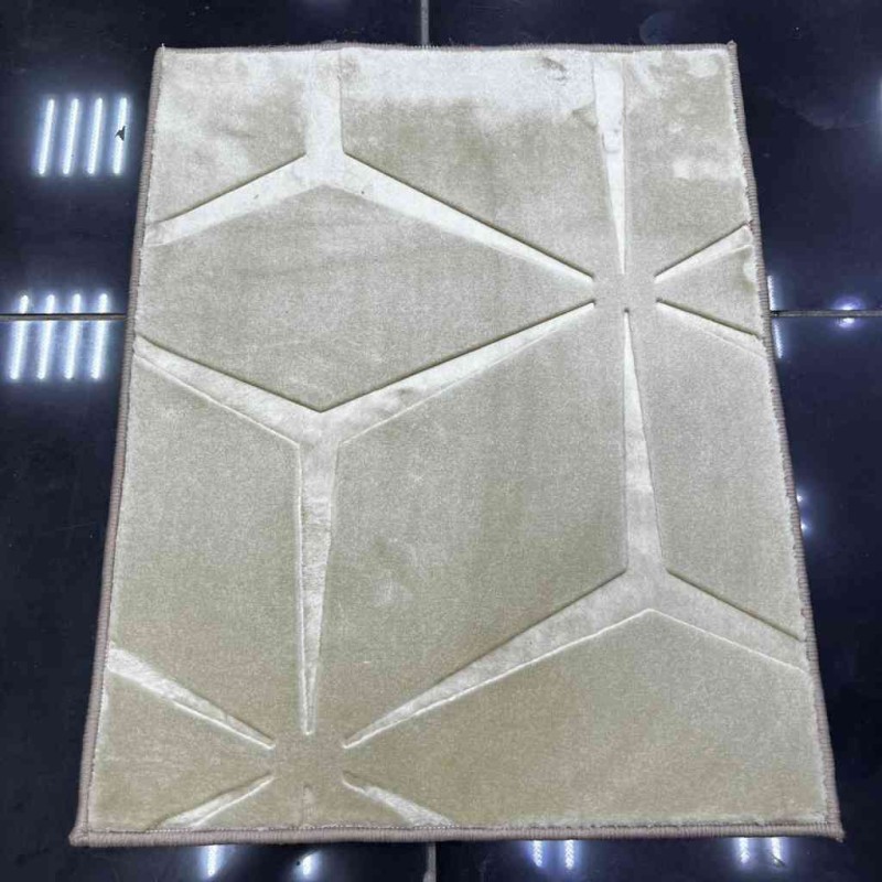 Chinese carpet Mercedes pattern beige 03 100*100