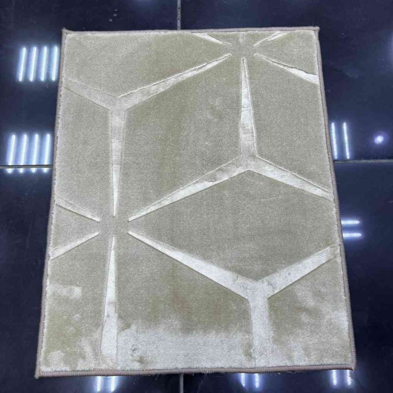 Chinese carpet Mercedes pattern beige 03 100*100