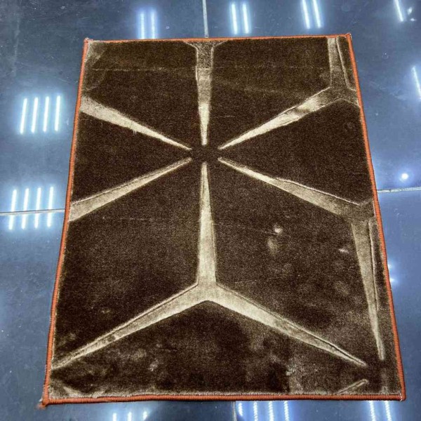 Chinese carpet Mercedes pattern brown 13 100*100