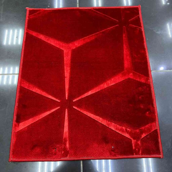 Chinese carpet red Mercedes pattern size 08 100*100