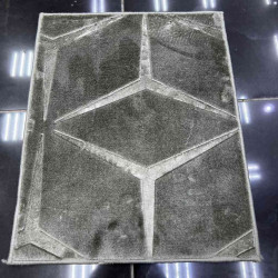 موكيت صيني عانم نقشه مرسديس رصاصي غامق 12 100*100