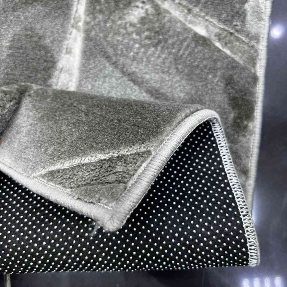 موكيت صيني عانم نقشه مرسديس رصاصي غامق 12 100*100