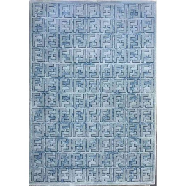 Turkish rugs Fendi rozulat 7806 Cyan