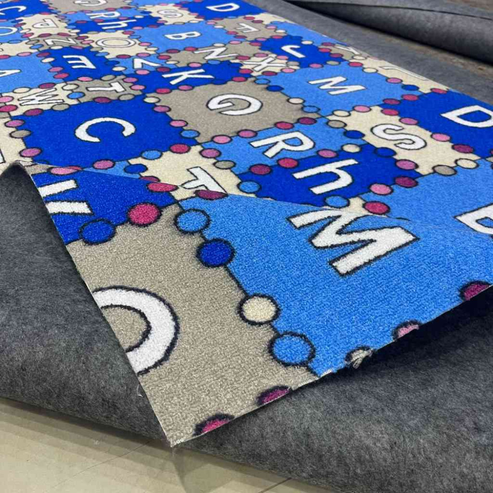 موكيت اطفال حروف ازرق سماوي موكيت اطفال حروف ازرق سماوي