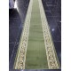 Formal royal corridor, brushes, frame, green color