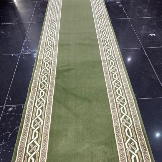 Formal royal corridor, brushes, frame, green color 2